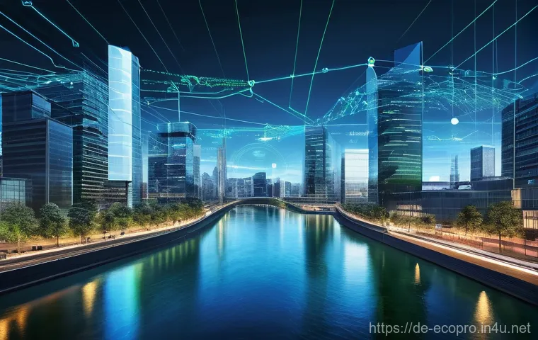 환경보전기술자 관련 법규와 제도 - **Prompt:** A dynamic and pristine industrial facility that embodies the principles of the circular ...